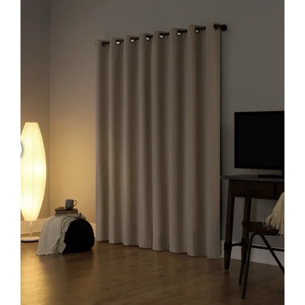 NEW 2 Panels SUNZero Total Blackout Fleece Insulated Curtains Each 50